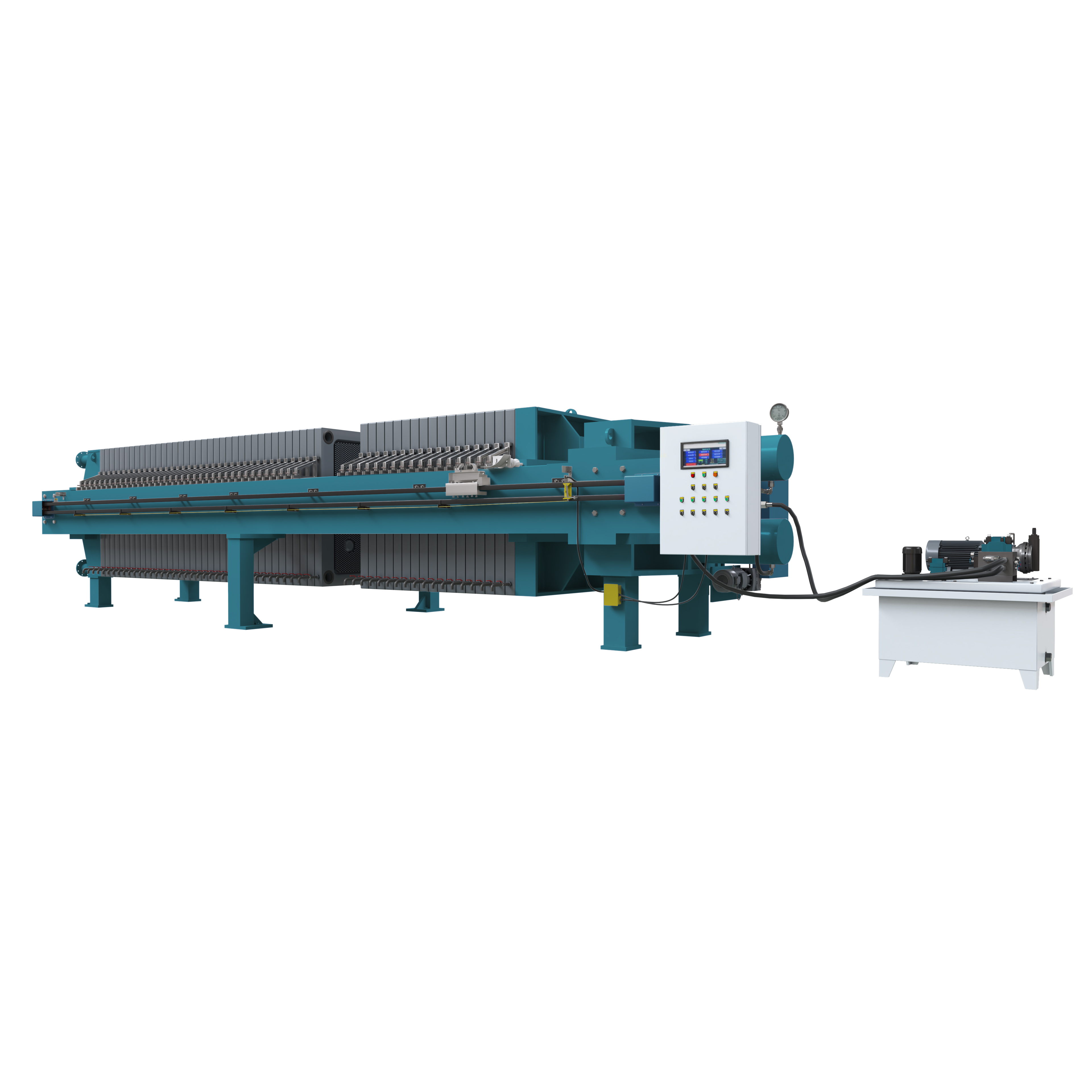 High-efficiency fast-cycle diaphragm filter press